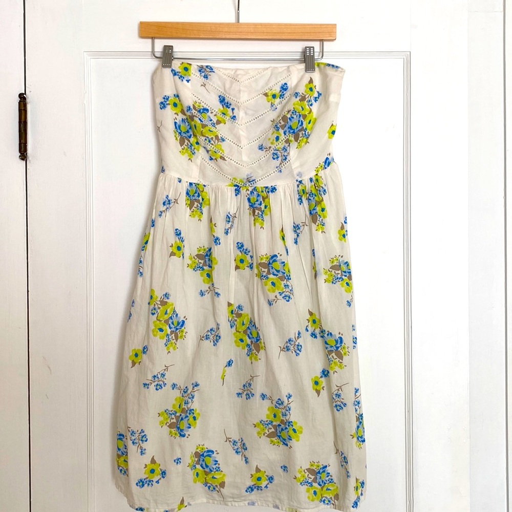 Old Navy floral strapless dress